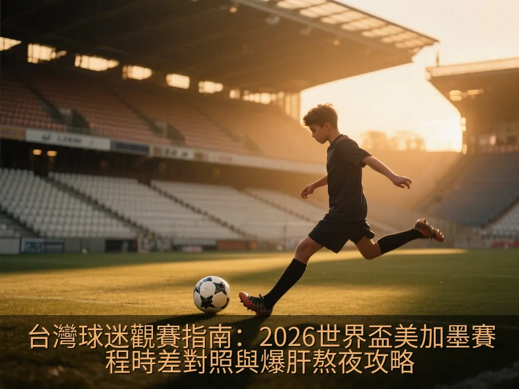 台灣球迷觀賽指南：2026世界盃美加墨賽程時差對照與爆肝熬夜攻略